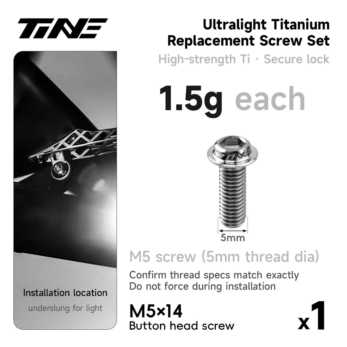 Ultralight TC4 Titanium Replacement Bolts – Bike Repair Kit Pro