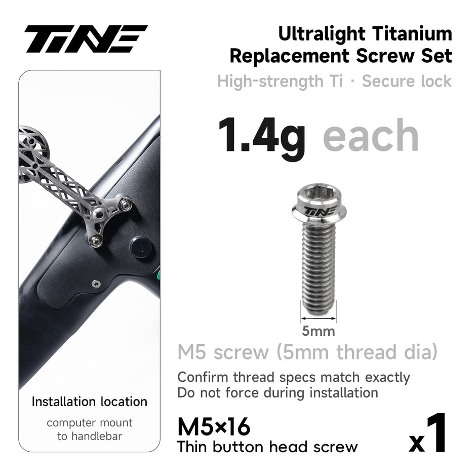 Ultralight TC4 Titanium Replacement Bolts – Bike Repair Kit Pro