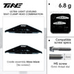 Matte black M5 seat clamp cradle assembly pair (no screws)