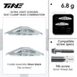 TiNE M6 universal seat clamp assembly pair triangle balance kit matte silver (no screws)