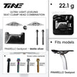 TiNE ultra-light carbon fiber seat clamp kit for Pinarello matte silver seatpost