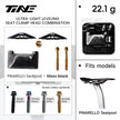 TiNE ultra-light carbon fiber seat clamp kit for Pinarello gloss black seatpost