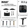 TiNE Quick Pro ER One carbon fiber seatpost balance kit - glossy black clamp heads, Chroma Dream screws