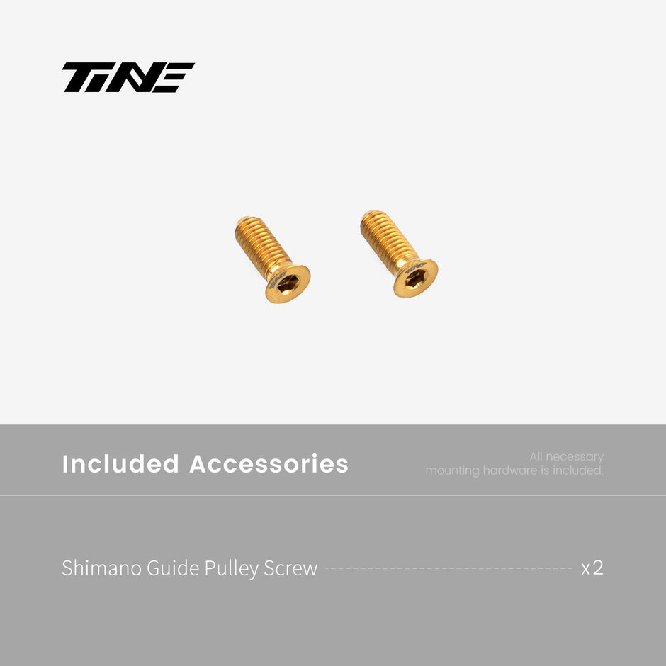 Shimano rear derailleur guide pulley screw | Titanium ultra-light modification part