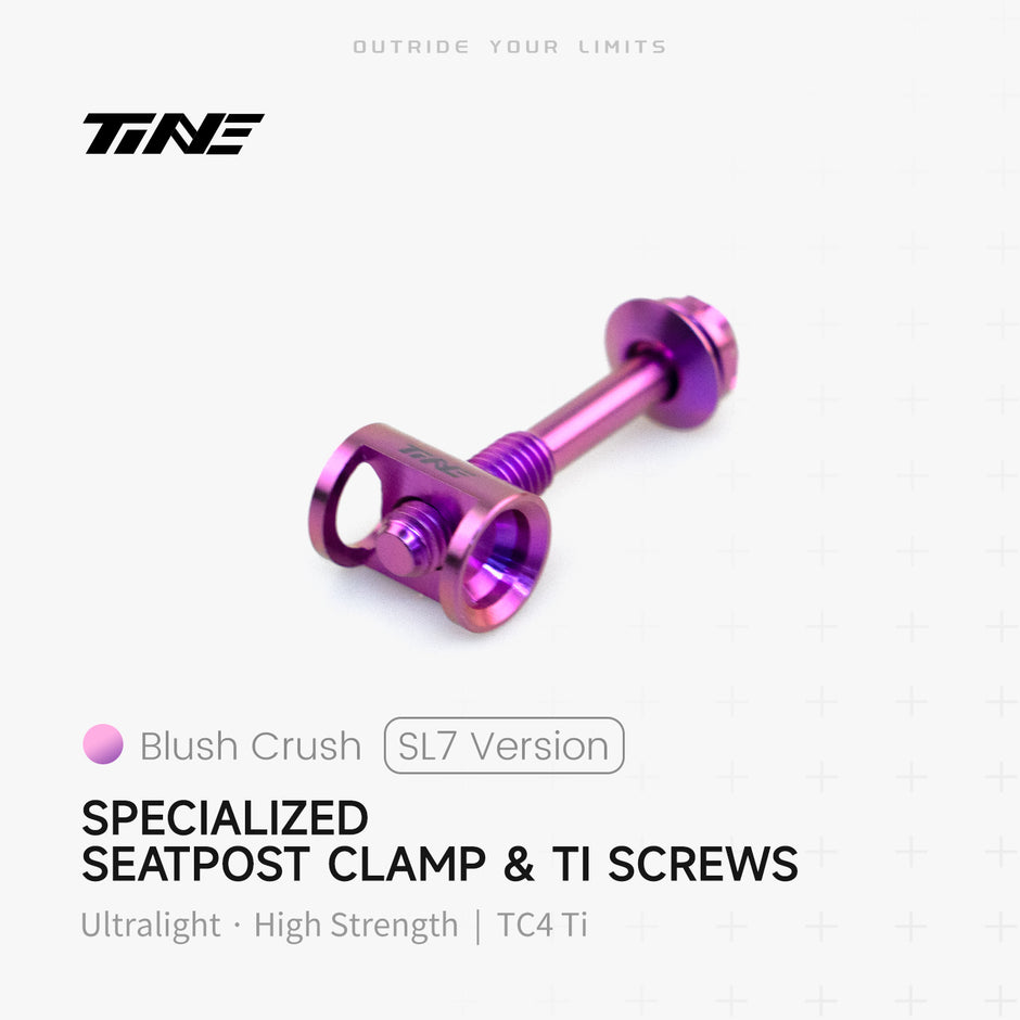 TiNE TECH SL7 titanium seatpost clamp fixing screw - blush crush