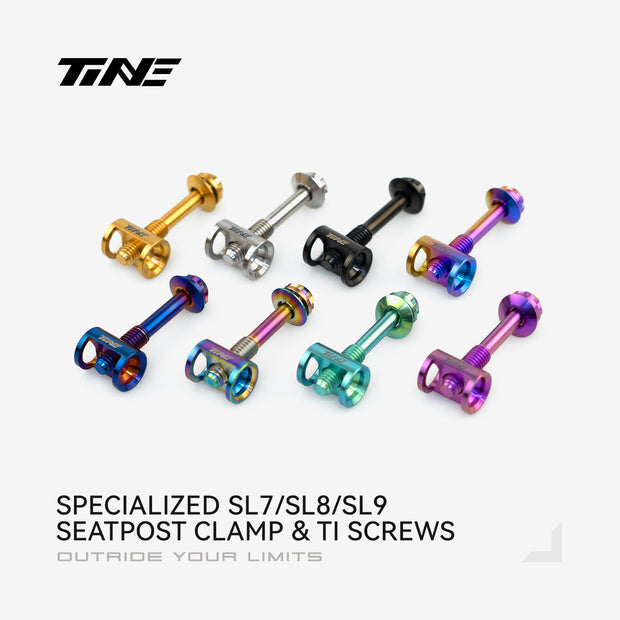 TiNE TECH SL9/SL7/SL8 road bicycle seat-post clamp fixing screws assortment