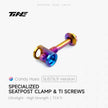 Candy hued titanium seat-post clamp fixing screw for SL9/SL8 road bike