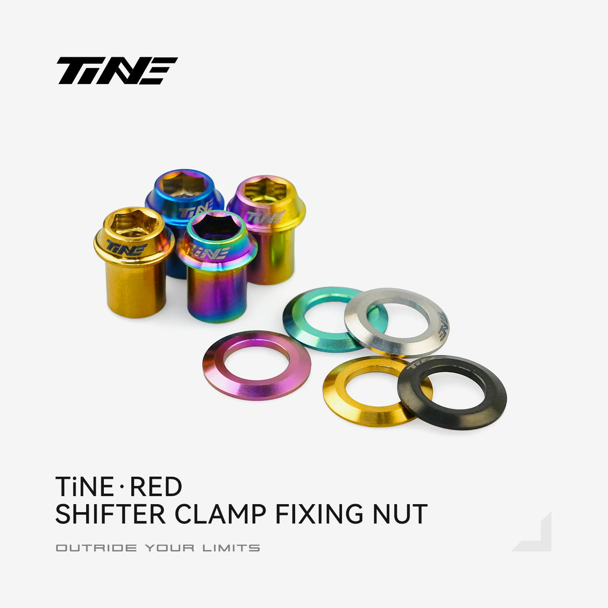 SRAM RED/ Shimano Titanium Shifter Clamp Nut & Washer Set