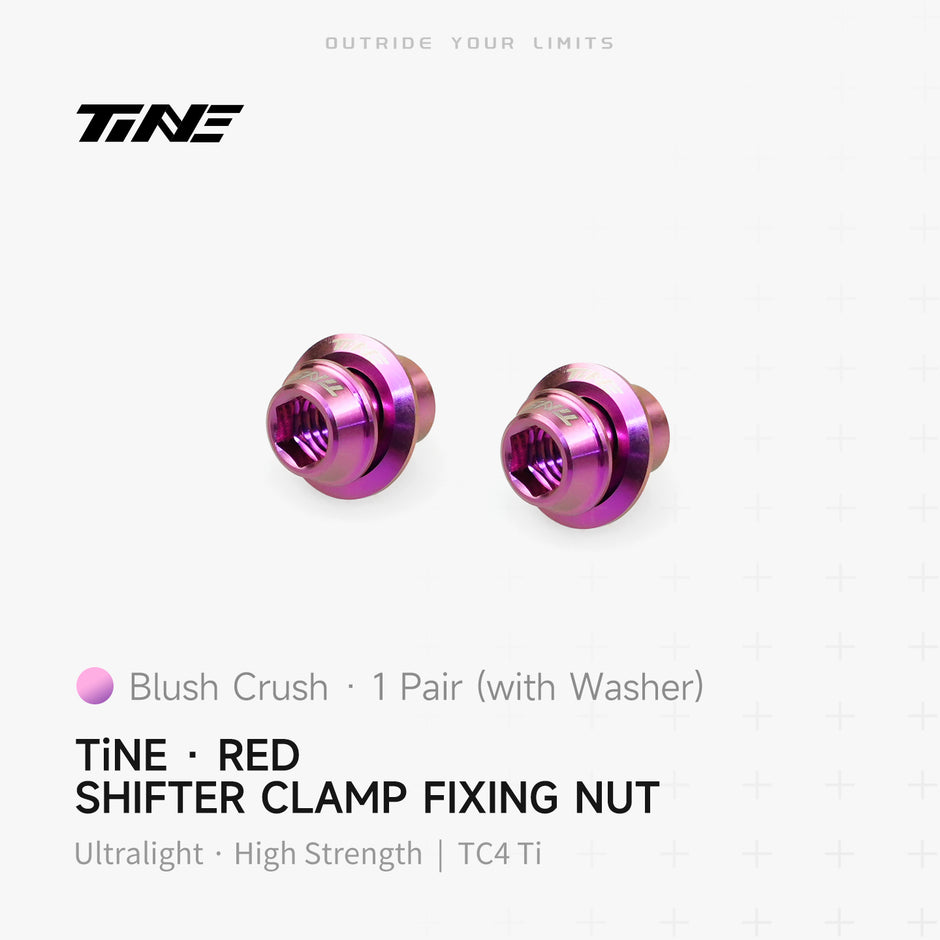 SRAM RED/ Shimano Titanium Shifter Clamp Nut & Washer Set