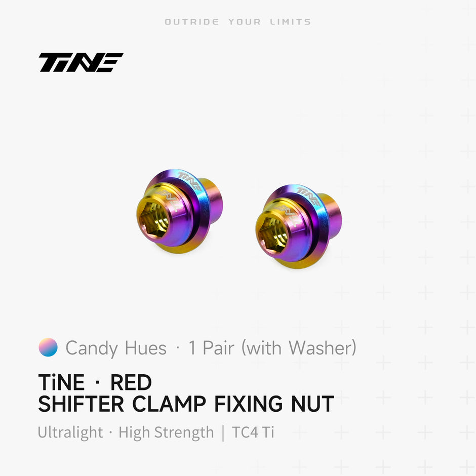 SRAM RED/ Shimano Titanium Shifter Clamp Nut & Washer Set