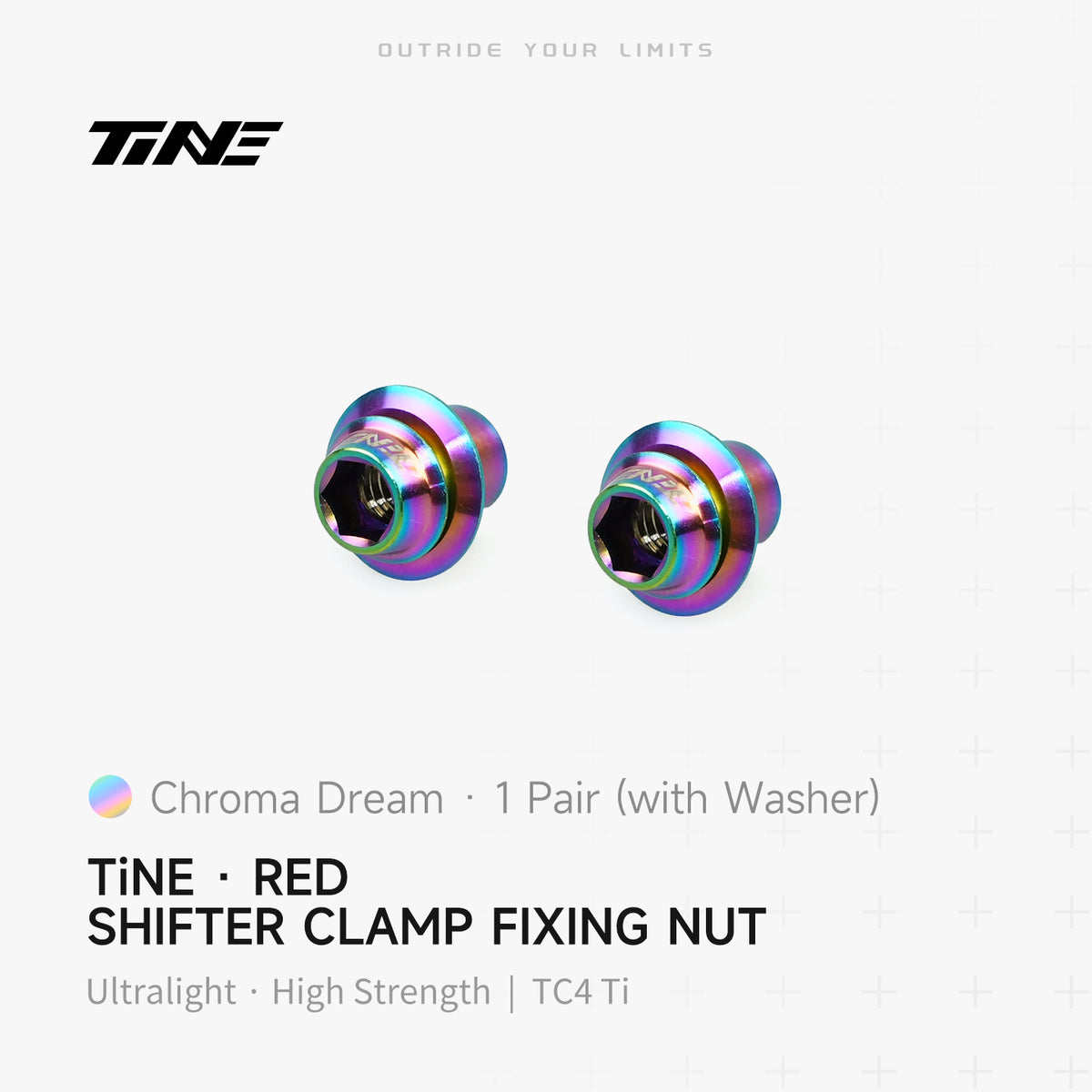 SRAM RED/ Shimano Titanium Shifter Clamp Nut & Washer Set
