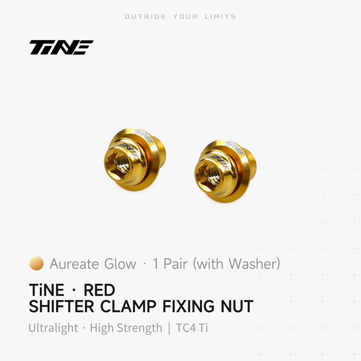 SRAM RED/ Shimano Titanium Shifter Clamp Nut & Washer Set