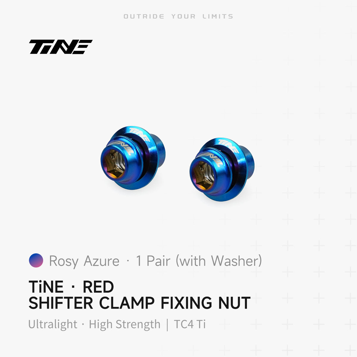 SRAM RED/ Shimano Titanium Shifter Clamp Nut & Washer Set