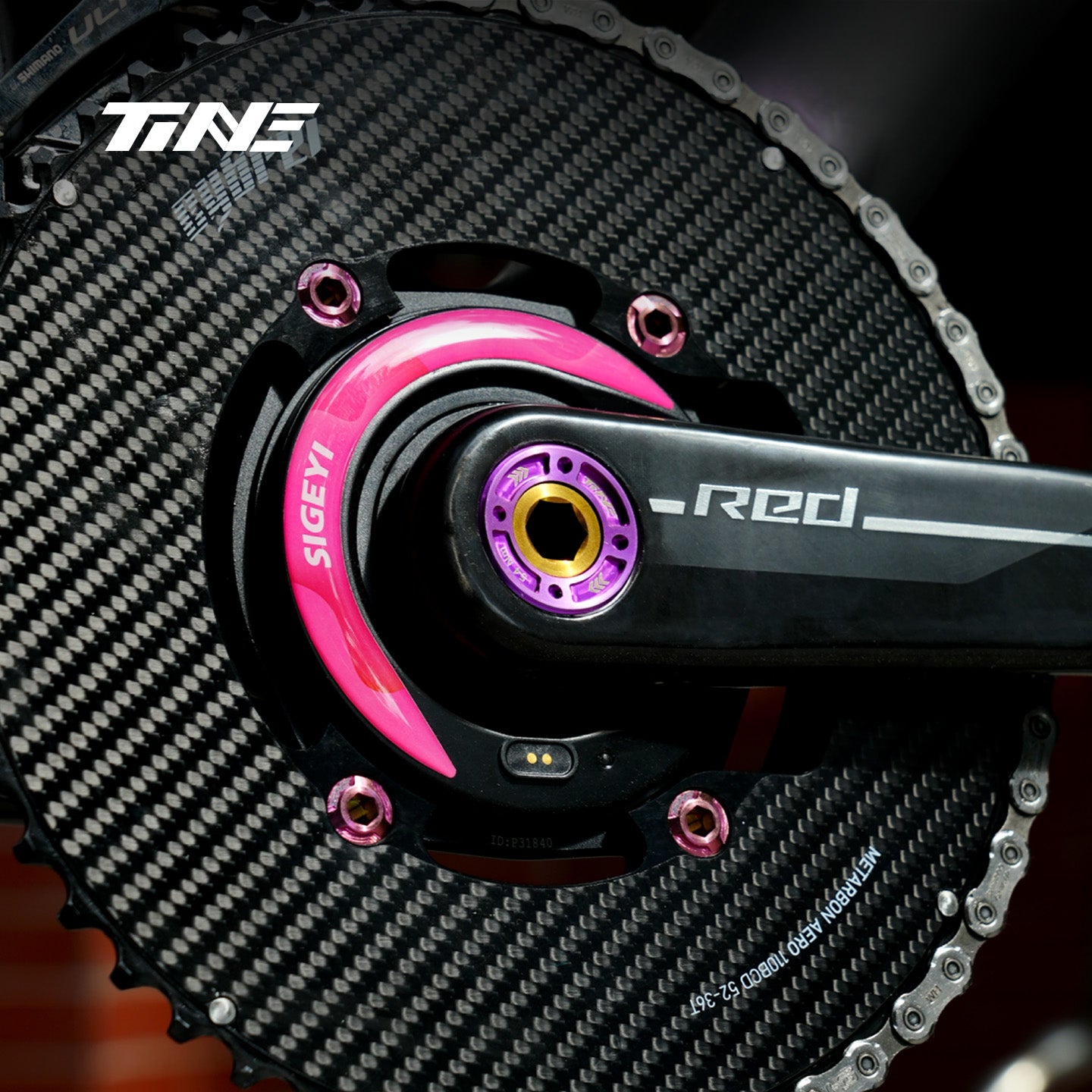 SRAM Series Crank-systems Titanium Crank Cover and Bolt upgrade Kit
