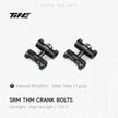 TiNE Tech SRM THM composite crank bolts, black finish, ultra-light titanium