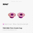 TiNE TECH THM-SRM titanium crank cover kit, Blush Crush edition, ultralight high strength3. TiNE TECH THM-SRM titanium crank cover kit, Verdant Field edition, ultralight high strength
