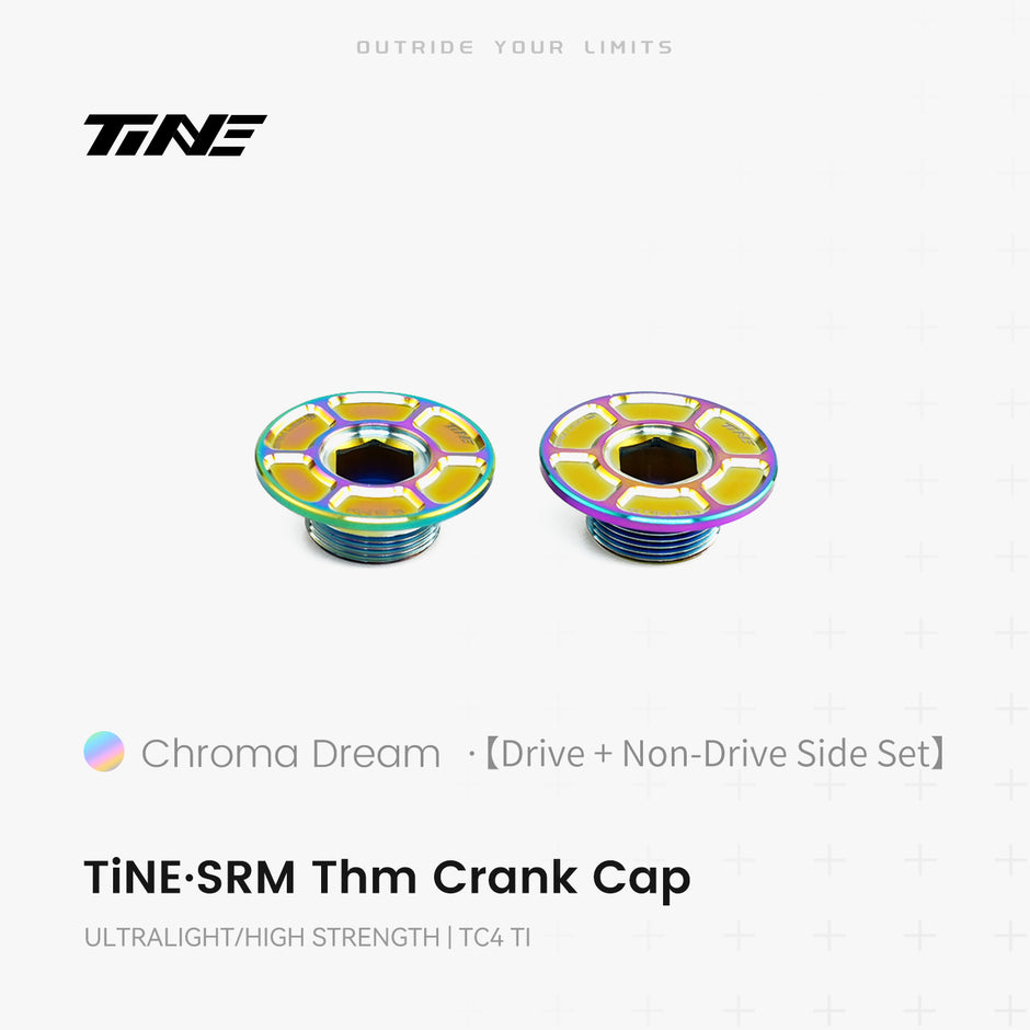 TiNE TECH THM-SRM titanium crank cover kit, Chroma Dream edition, ultralight high strength