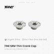 TiNE TECH premium titanium SRM THM crank cover set - Argent Shine silver color