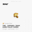 TiNE TECH ultralight titanium Shimano/SRAM front derailleur screw spacer - aureate glow