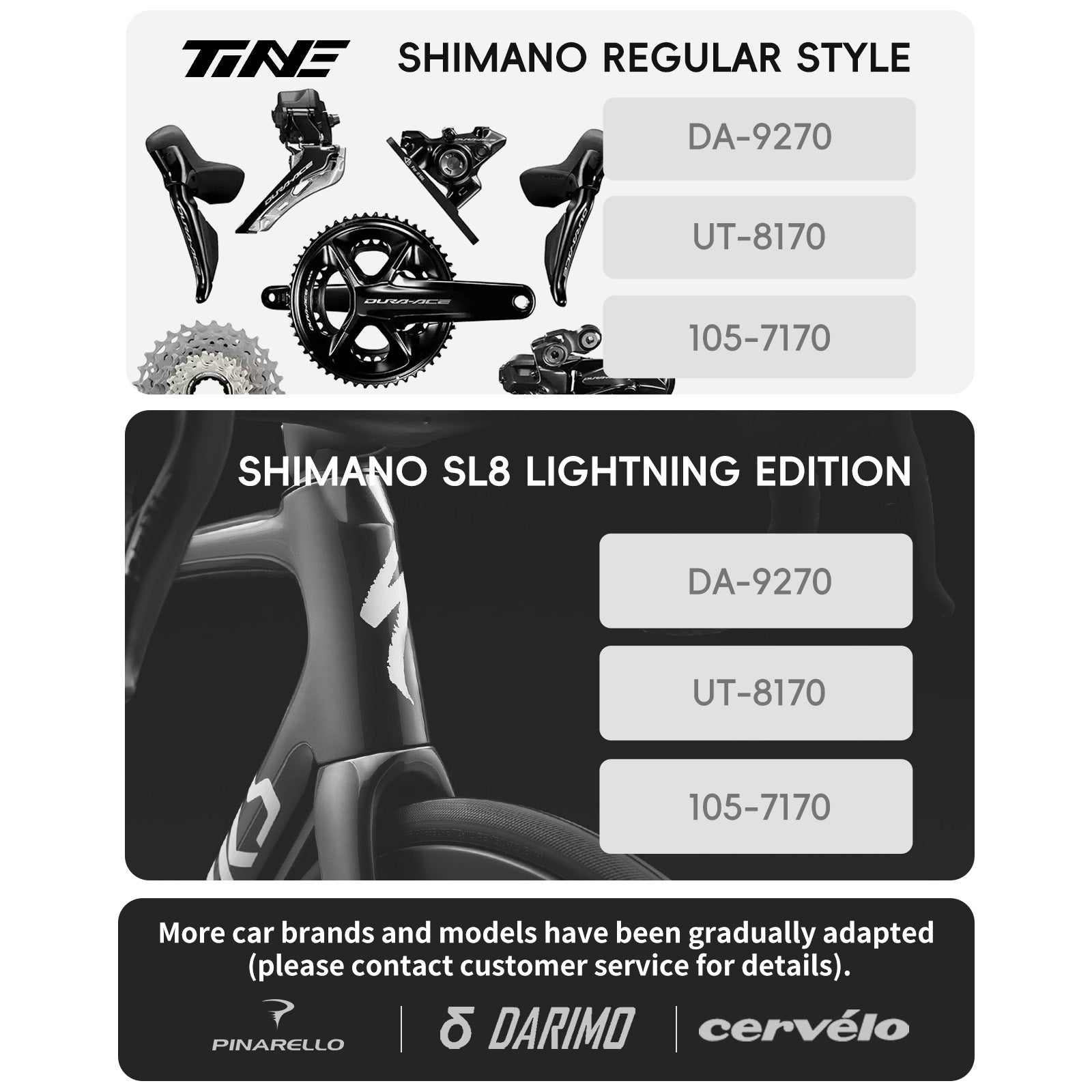 Shimano DA/UT/105 Speed Groupset | Titanium Road Bike Bolt Kit