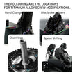 Shimano DA/UT/105 Speed Groupset | Titanium Road Bike Bolt Kit