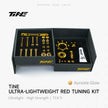 TiNE Tech titanium road bike bolt kit in box with Aureate Glow hardware