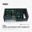 TiNE Tech titanium road bike bolt kit in box with Verdant Field hardware