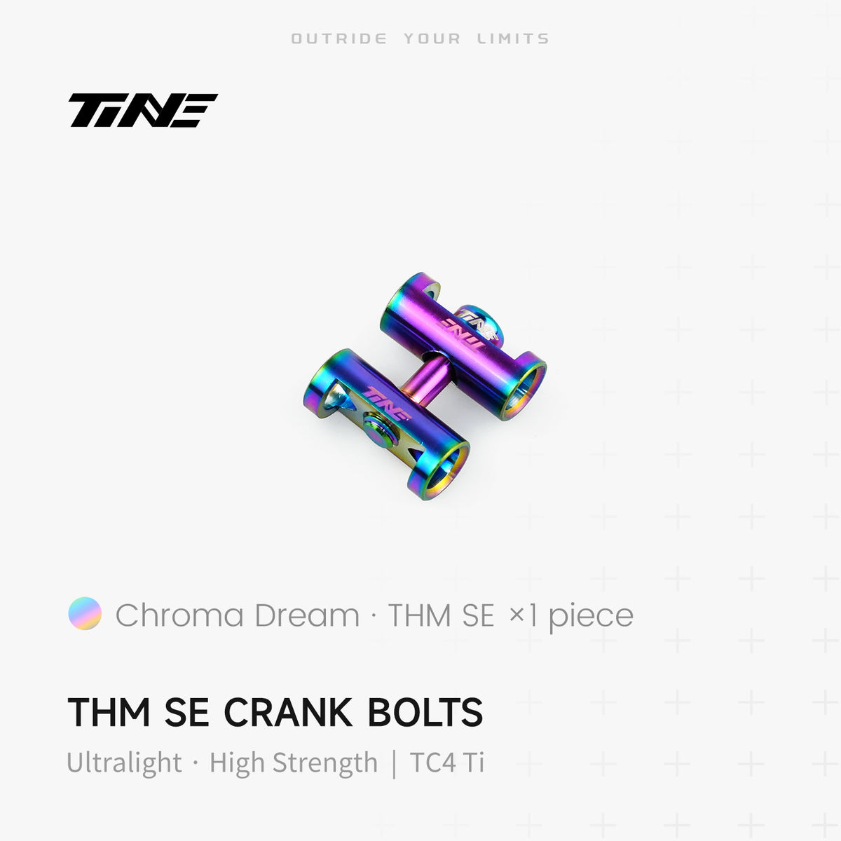 TiNE TECH premium titanium ultra-light crank arm bolt - multi-color finish