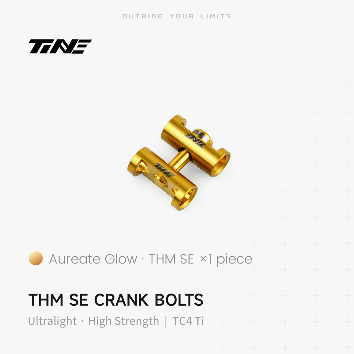 TiNE TECH gold titanium THM SE crank bolt ultralight high strength