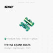 TiNE TECH premium titanium ultra-light crank arm bolt - Verdant Field finish