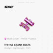 TiNE TECH premium titanium ultra-light crank arm bolt - Blush Crush finish