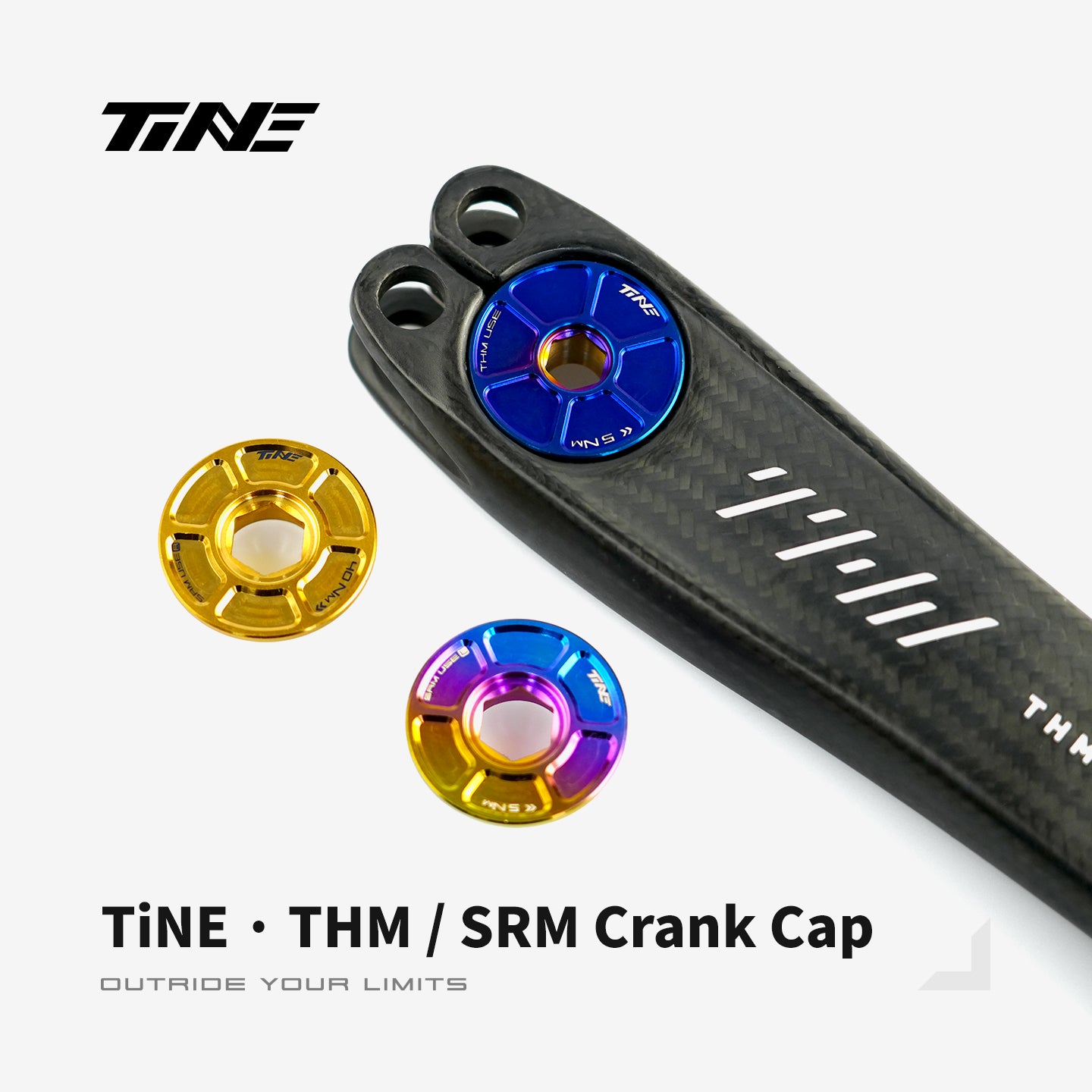 THM·SRM Series Crank-systems Titanium Crank Cover upgrade Kit