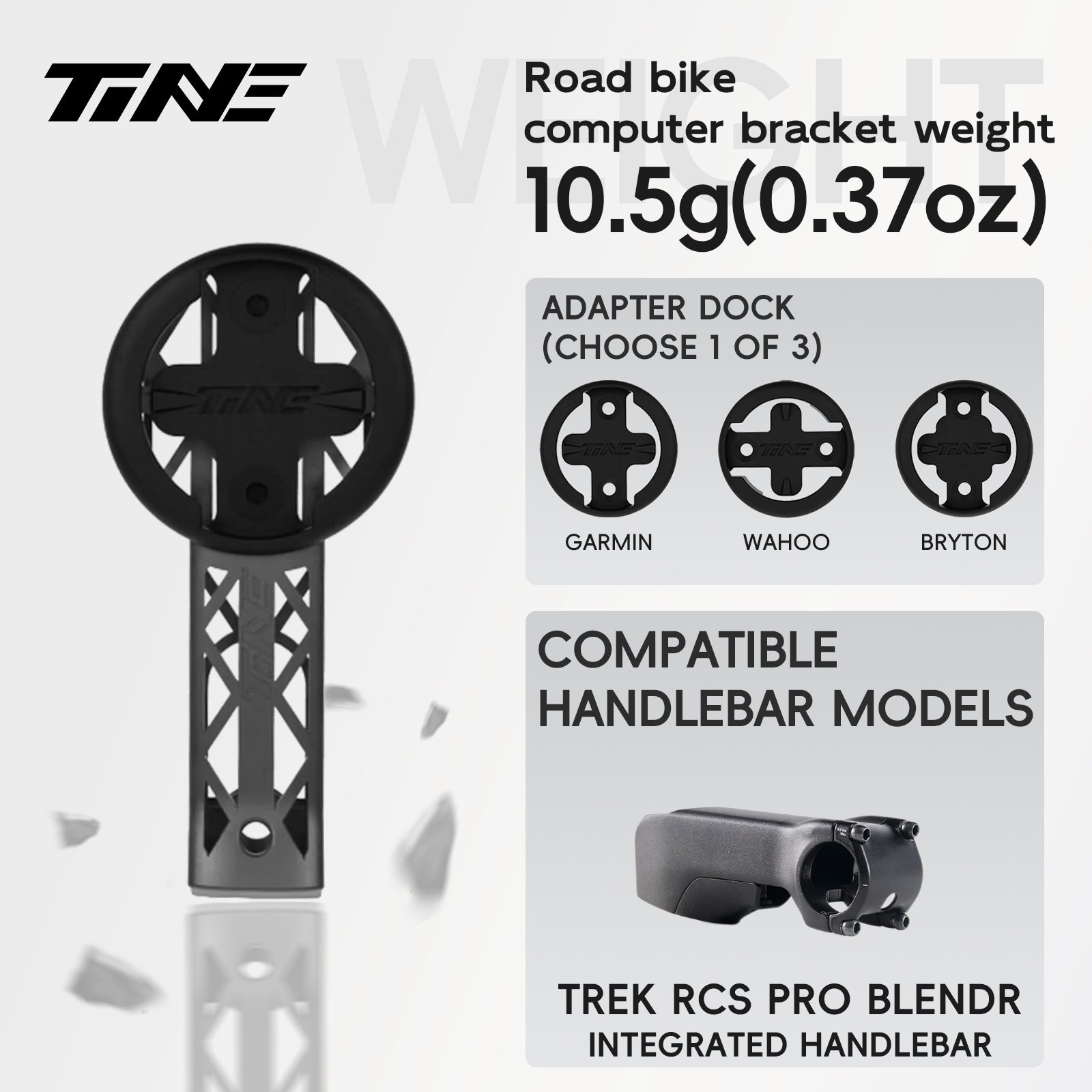 Titanium Bicycle Computer Mount Compatible for TREK RCS Pro Blendr, HYPERLIGHT Model