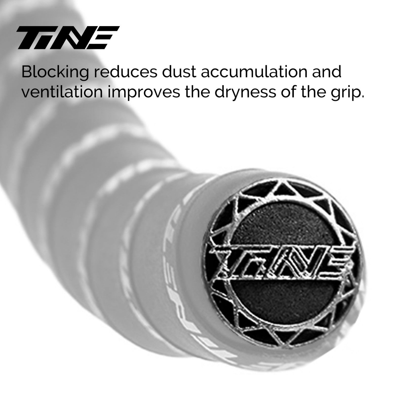 Bicycle Handlebar Tape & End-Plug Kit, White TiNE Logo