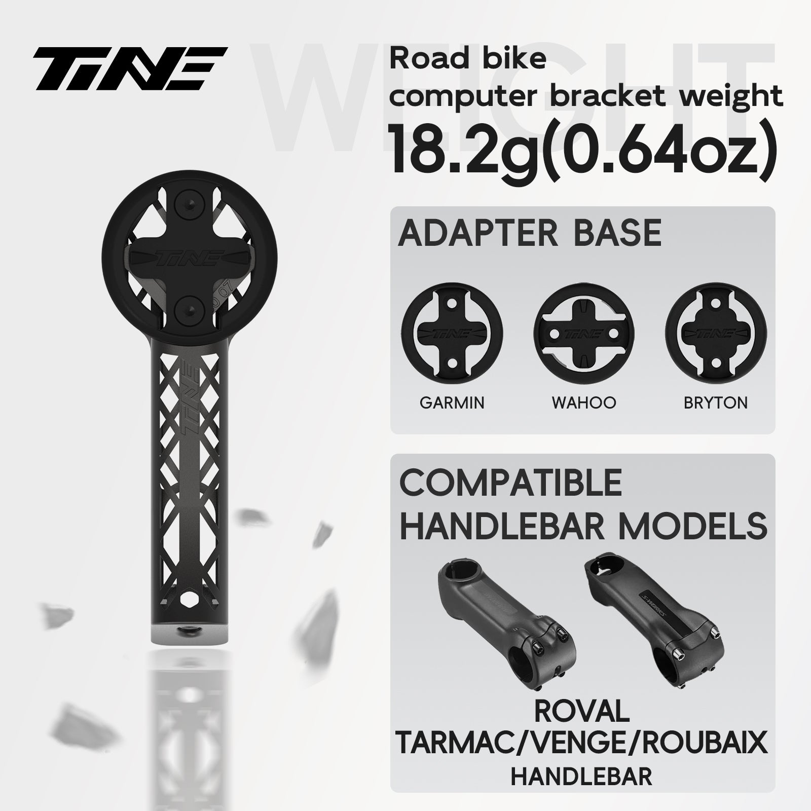 Titanium Bicycle Computer Mount Compatible for SPECIALIZED Integrated-Bar Handlebar, TURBO Model
