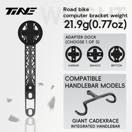 Titanium Bicycle Computer Mount Compatible for GIANT CADEX RACE/CADEX AERO Integrated-Bar Handlebar, TURBO Model