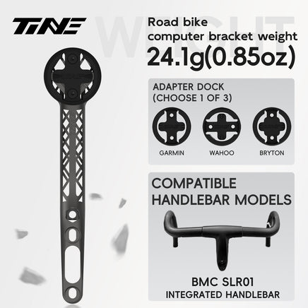 Titanium Bicycle Computer Mount Compatible for BMC SLR01 Integrated-Bar Handlebar, TURBO Model