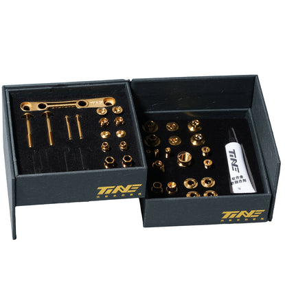 SHIMANO-Compatible Complete Bicycle Screw & Bolt Kit, Solaris Gold