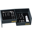 SHIMANO-Compatible Complete Bicycle Screw & Bolt Kit, Lunar Silver