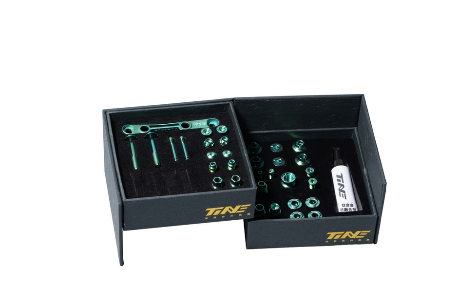 Full Bike Titanium Bolt Kit in Verdant Field - Complete Replacement Set