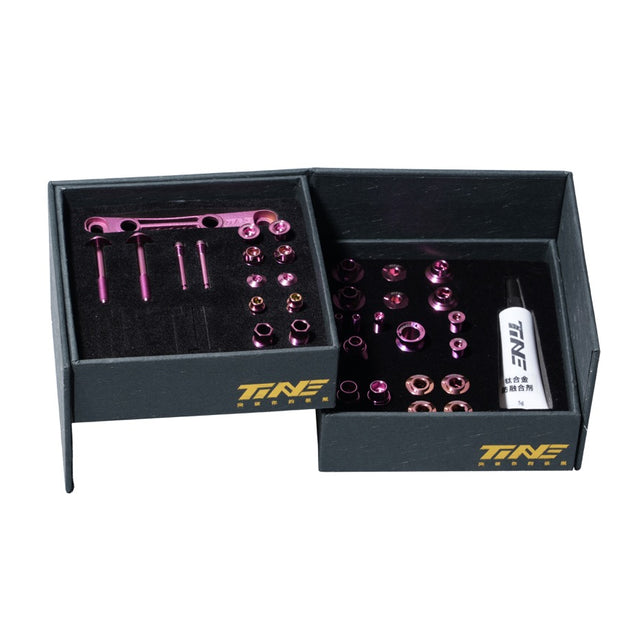 Full Bike Titanium Bolt Kit in Blush Crush - Complete Replacement Set