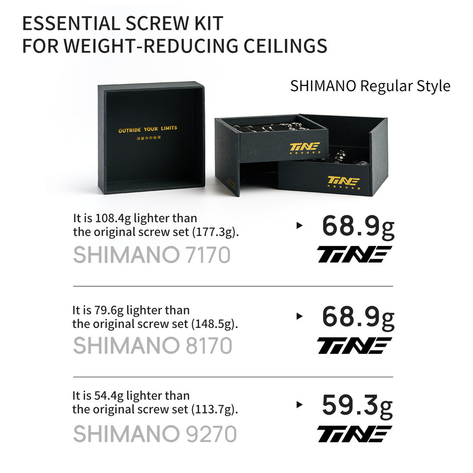 SHIMANO-Compatible Complete Bicycle Screw & Bolt Kit, Aurora Multicolor