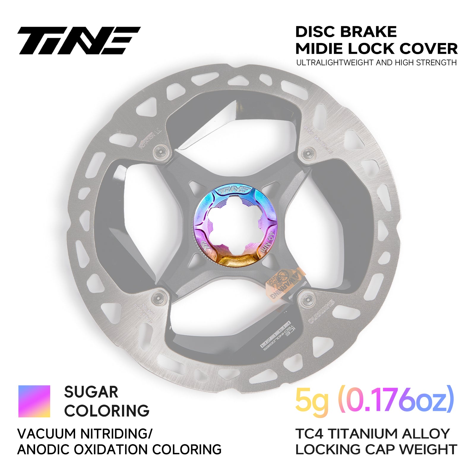 Road Bike Center Lock Hub Cap (Set of 2) - Dust Cover for Disc Brake Rotor Mount