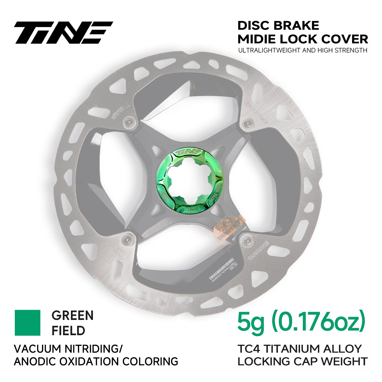 Road Bike Center Lock Hub Cap (Set of 2) - Dust Cover for Disc Brake Rotor Mount