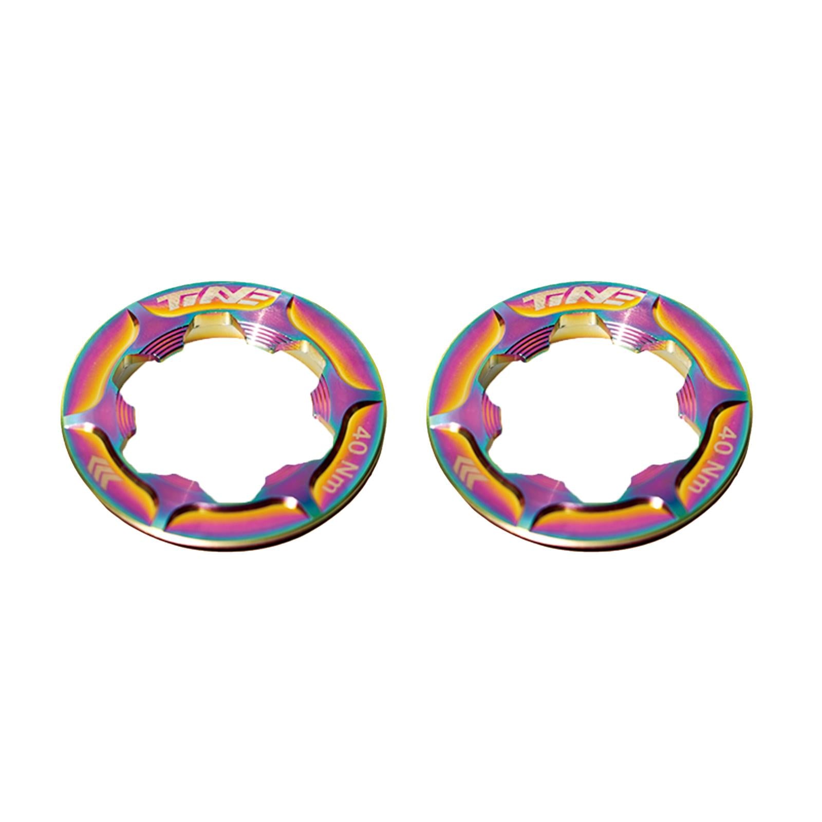Center-Lock Disc Brake Lock-Ring Cap, Aurora Multicolor