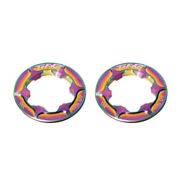 Center-Lock Disc Brake Lock-Ring Cap, Aurora Multicolor