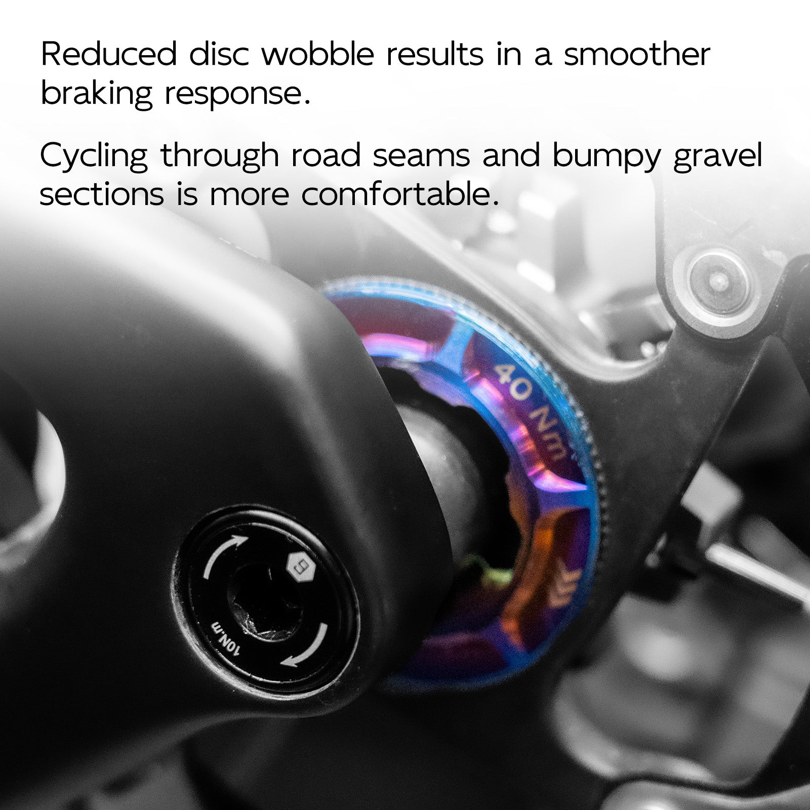 Center-Lock Disc Brake Lock-Ring Cap, Aurora Multicolor