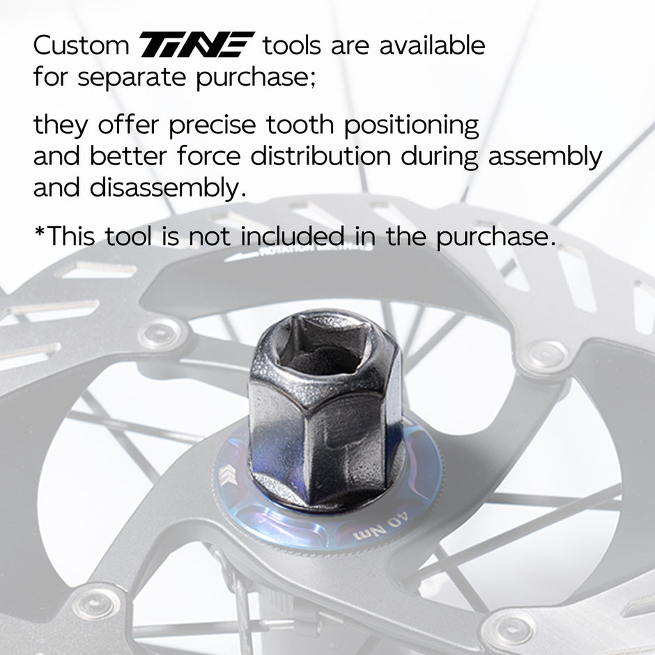 Center-Lock Disc Brake Lock-Ring Cap, Aurora Multicolor