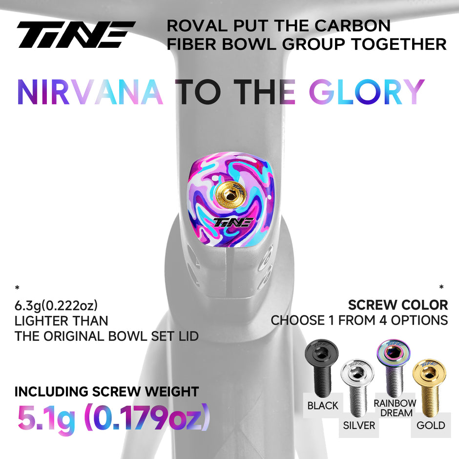 Carbon Headset Top Cover compatible with S-WORKS Roval Rapide, 8 Styles Option