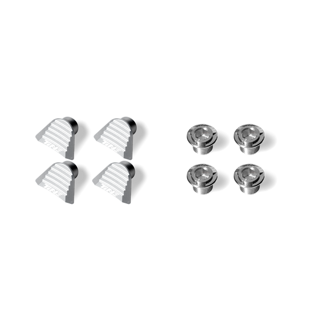 Titanium Disc Rotor Mounting Hardware for SRM Crank - Silver “DISC NAIL” Combination Set